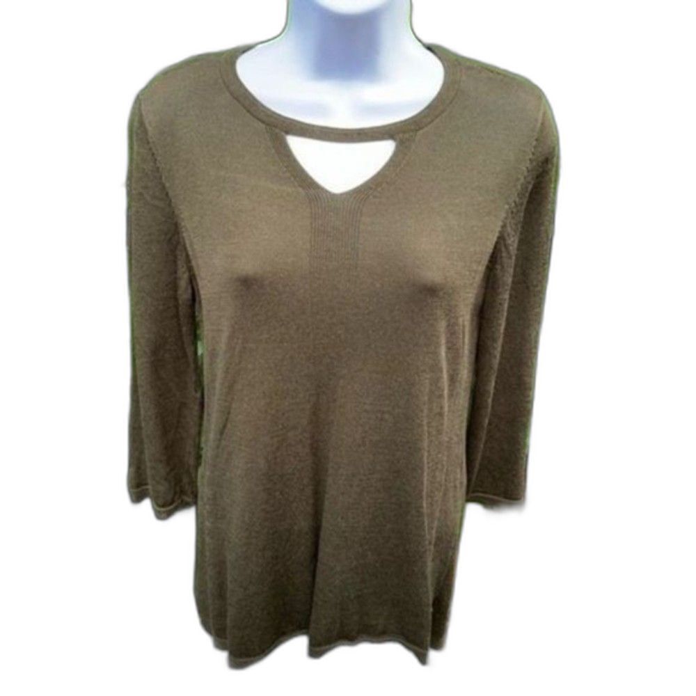 Chico's Keyhole Detail Pull Over Sweater Size 0